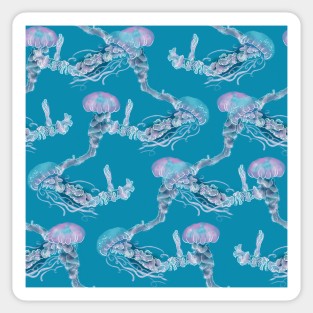 Criss Cross Jellysauce Coral Blue Sticker